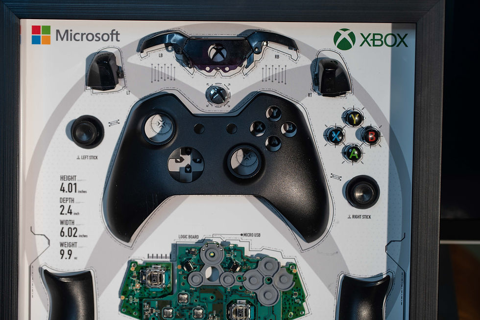 Miniature : Disassembled Microsoft  xbox controllerTeardown
