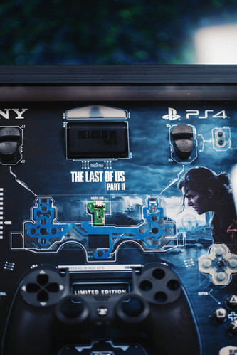 Disassembled Sony Controller PS4 the LAST OF US Frame Art
