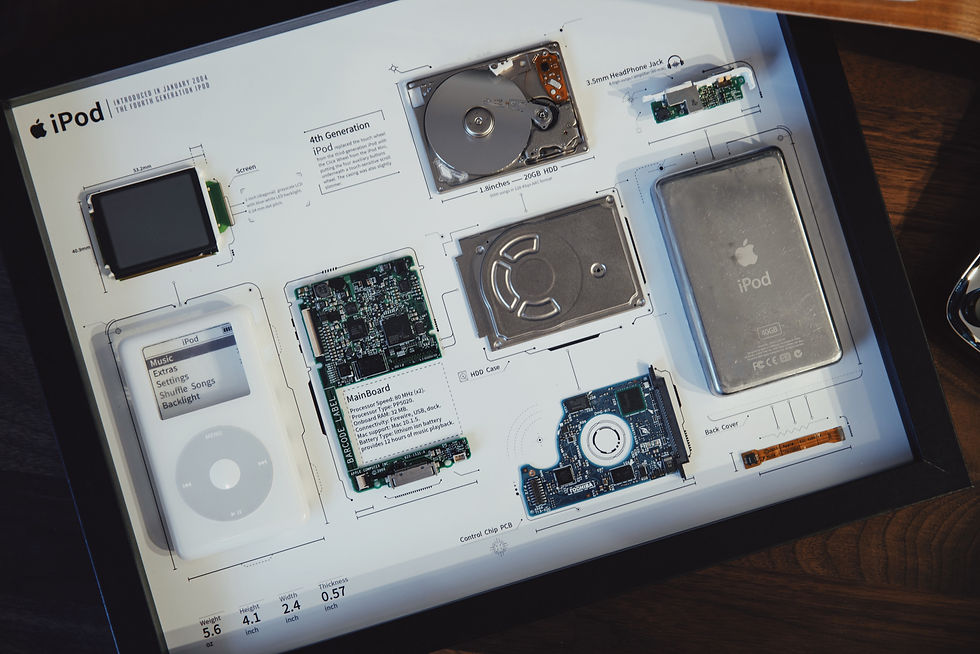Miniaturbild: Disassembled iPod Classic 4th generation Wall Art