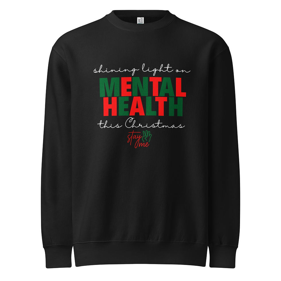 Shining Light on Mental health Unisex premium crew neck sweatshirt