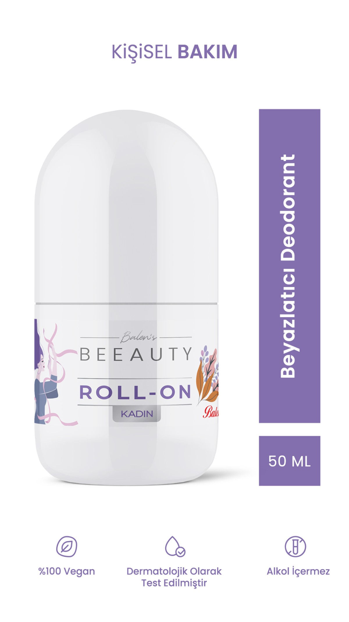 BALEN’S BEEAUTY KADIN BEYAZLATICI DEODORANT ROLL-ON * 50 ML
