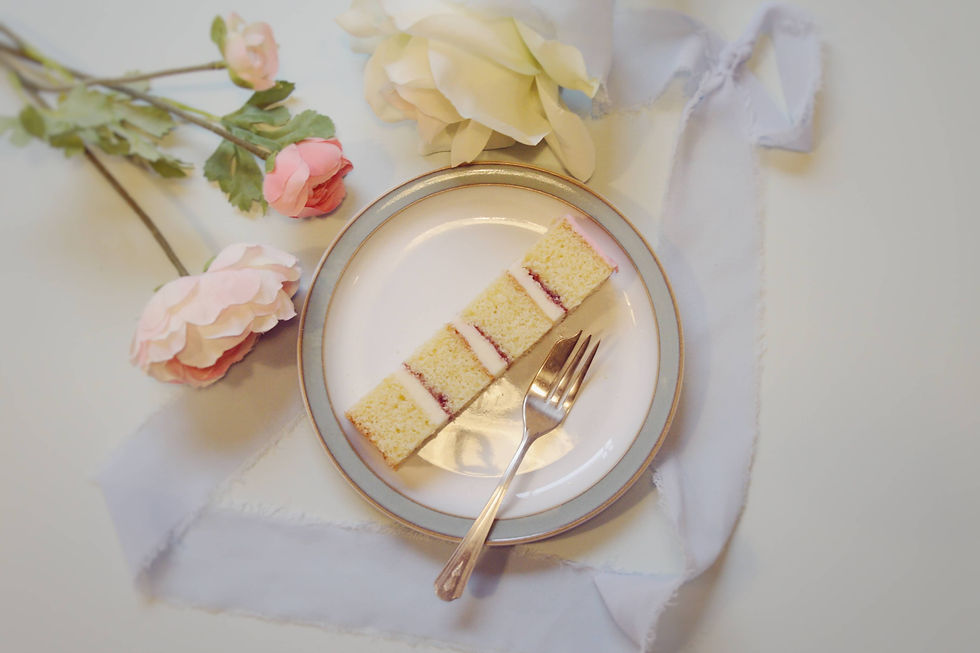 Wedding cake serving size showing wedding cake finger slice