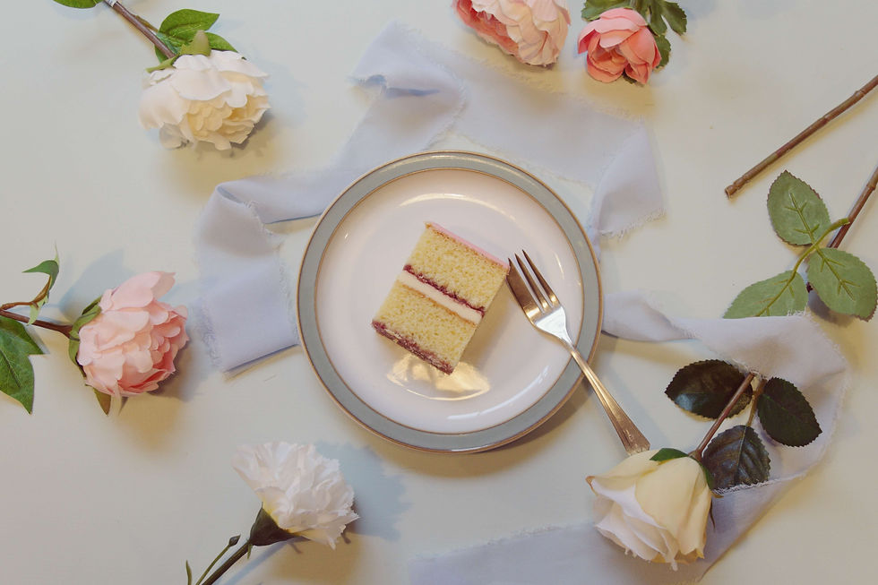 Wedding cake serving size evening slice