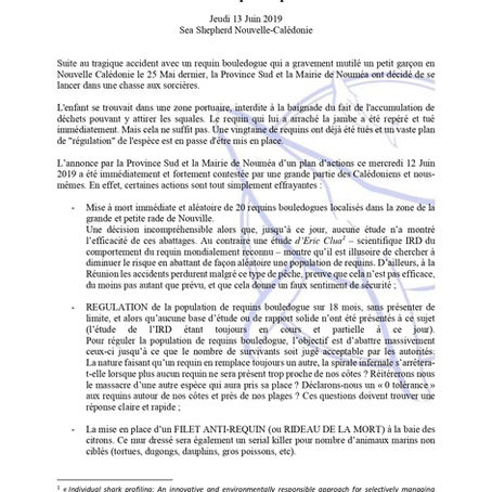 courrier du 12 juin 2019