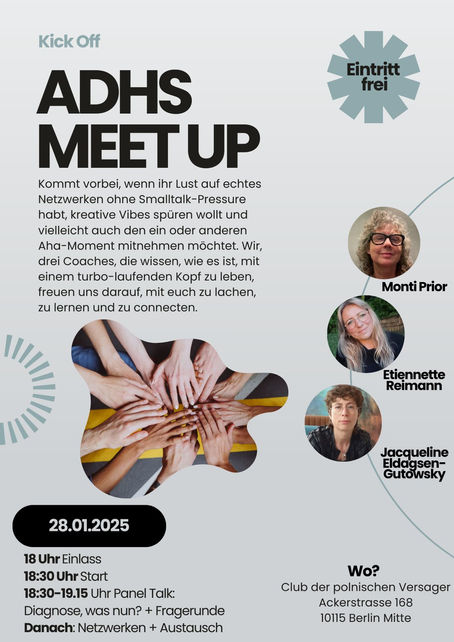ADHS MEET UP - 28.01.2025 im Club der polnischen Versager, Berlin