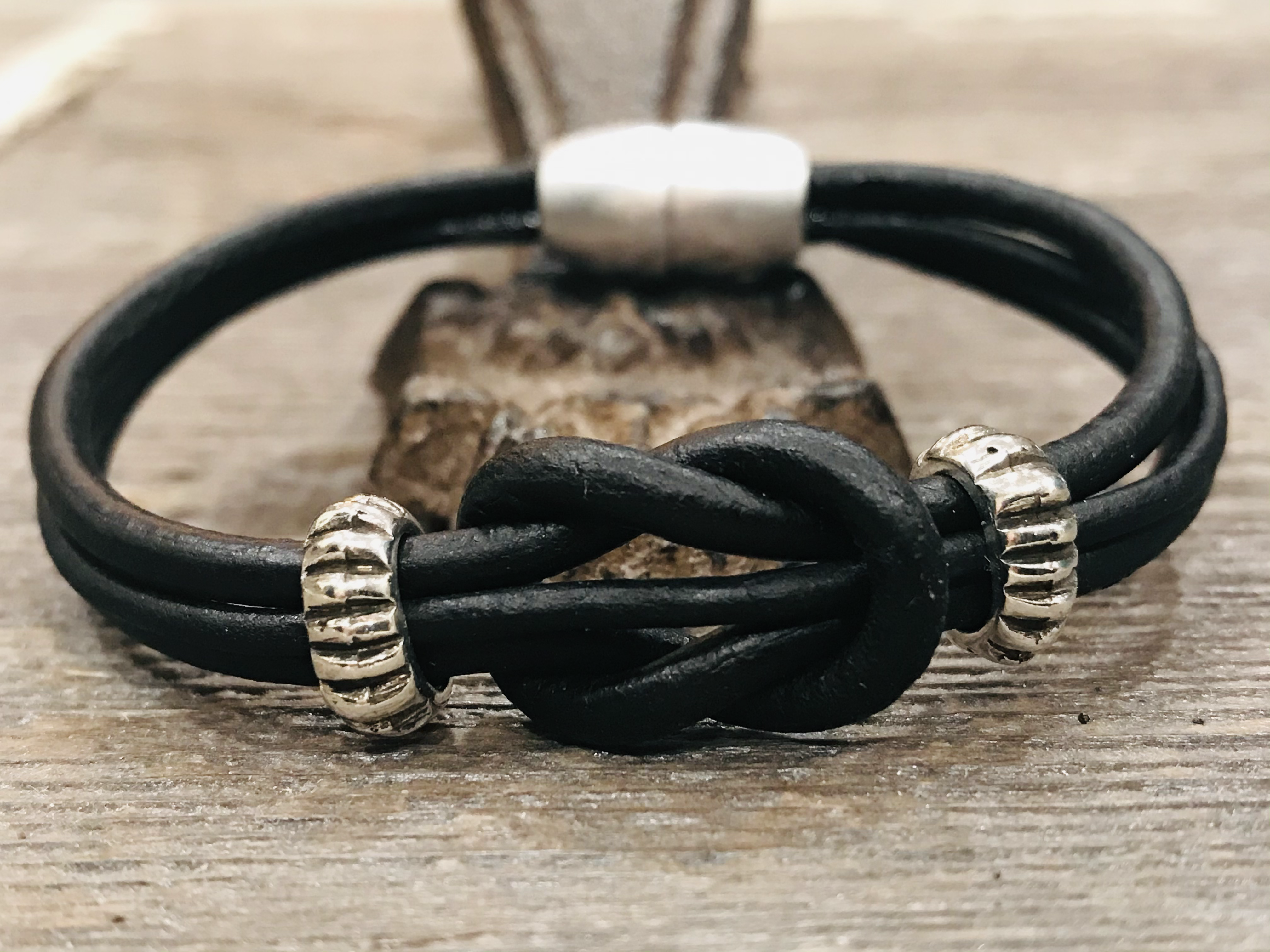 Men's Knot Leather Bracelet