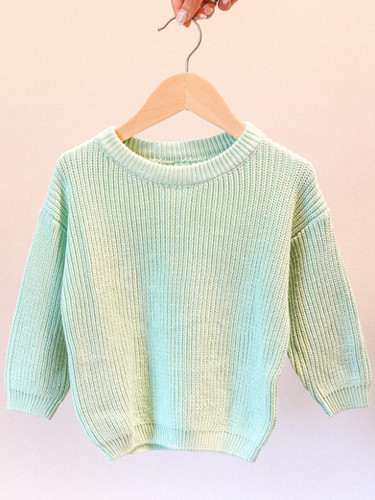 Light Green Oversized Sweater | Madebygabs