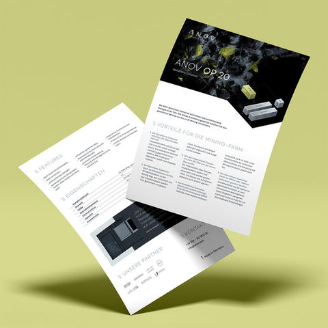 ANOV Datenblatt Branding agentur