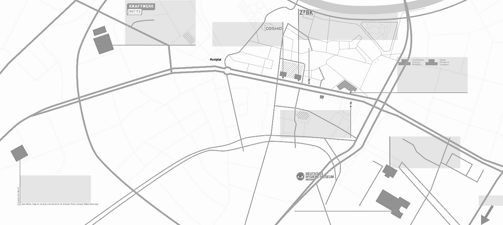 Stadtplan Grafik Dresden