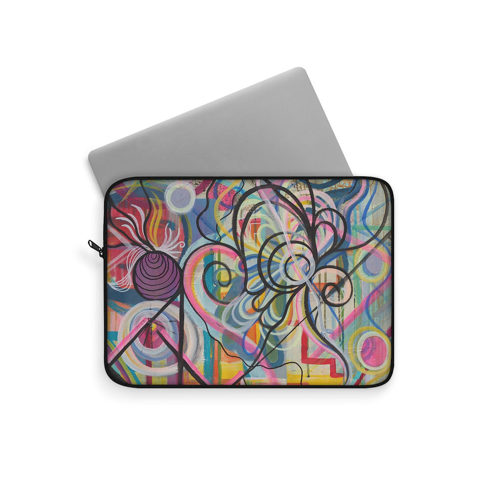 תמונה ממוזערת: Vibrant Abstract Laptop Sleeve