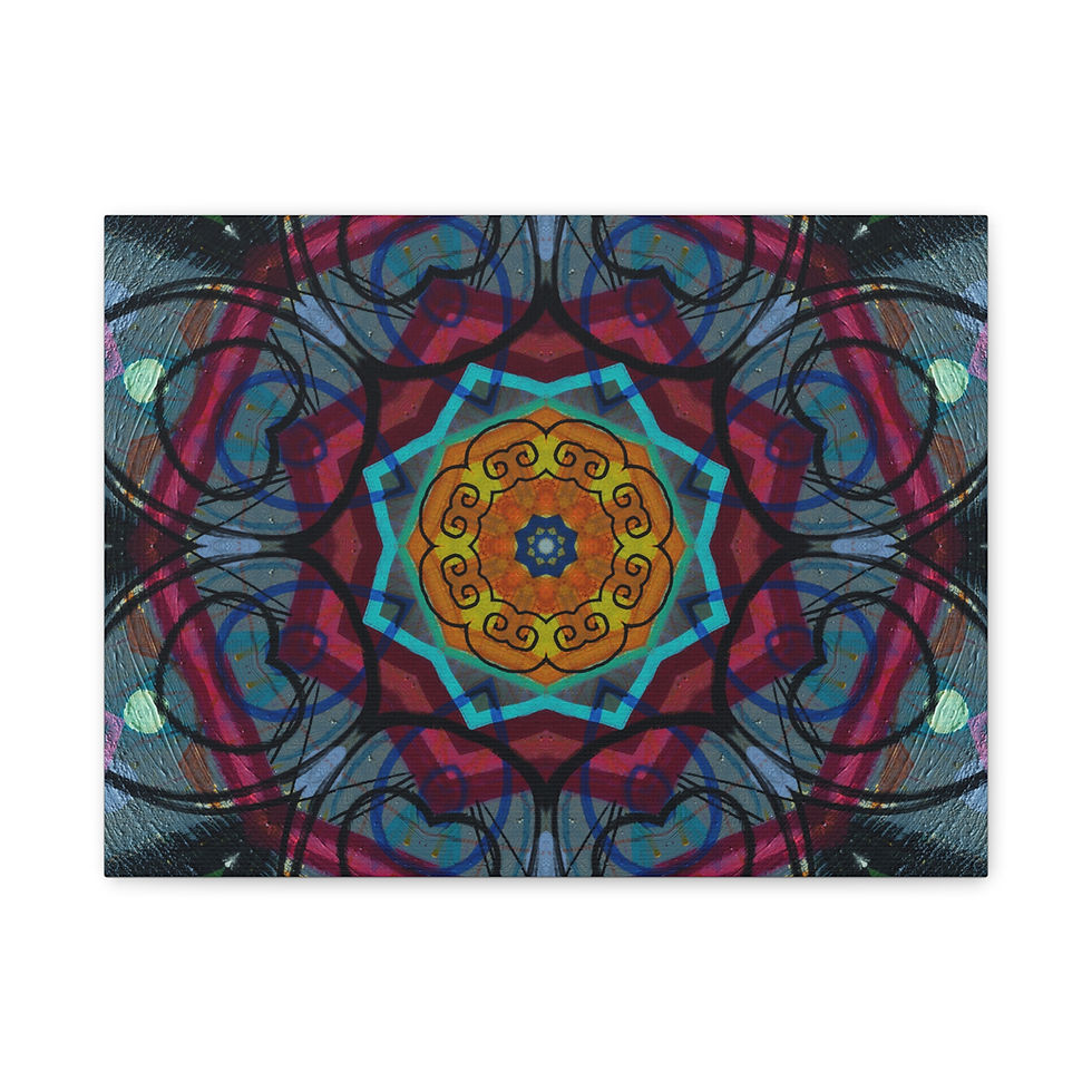 Thumbnail: Vibrant Mandala Canvas Art]