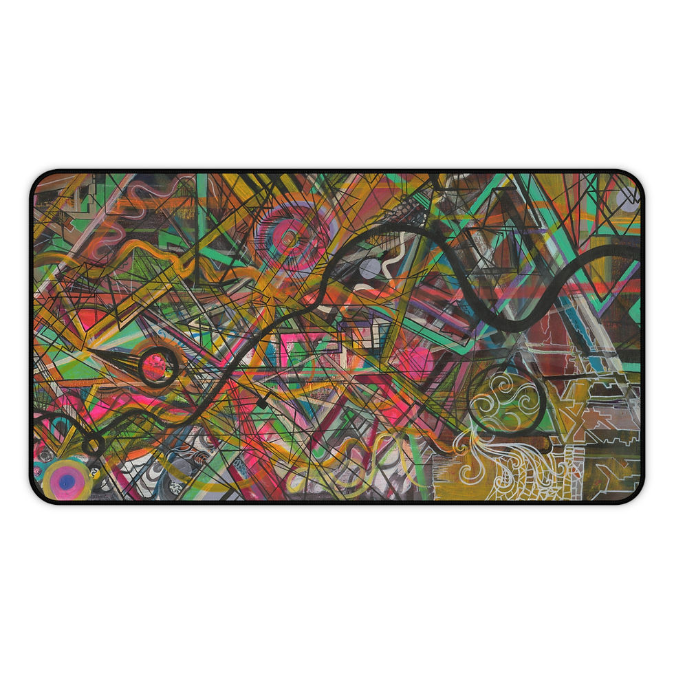 תמונה ממוזערת: Vibrant Abstract Desk Mat