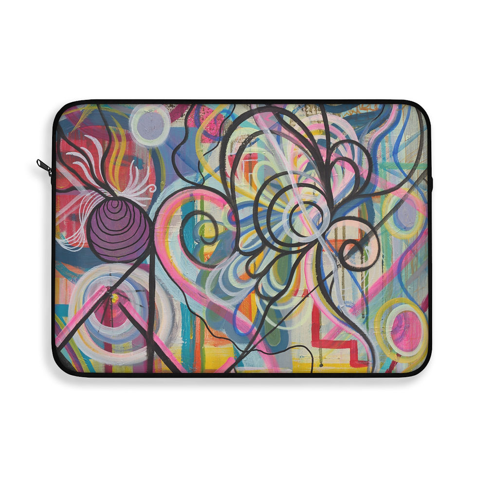תמונה ממוזערת: Vibrant Abstract Laptop Sleeve