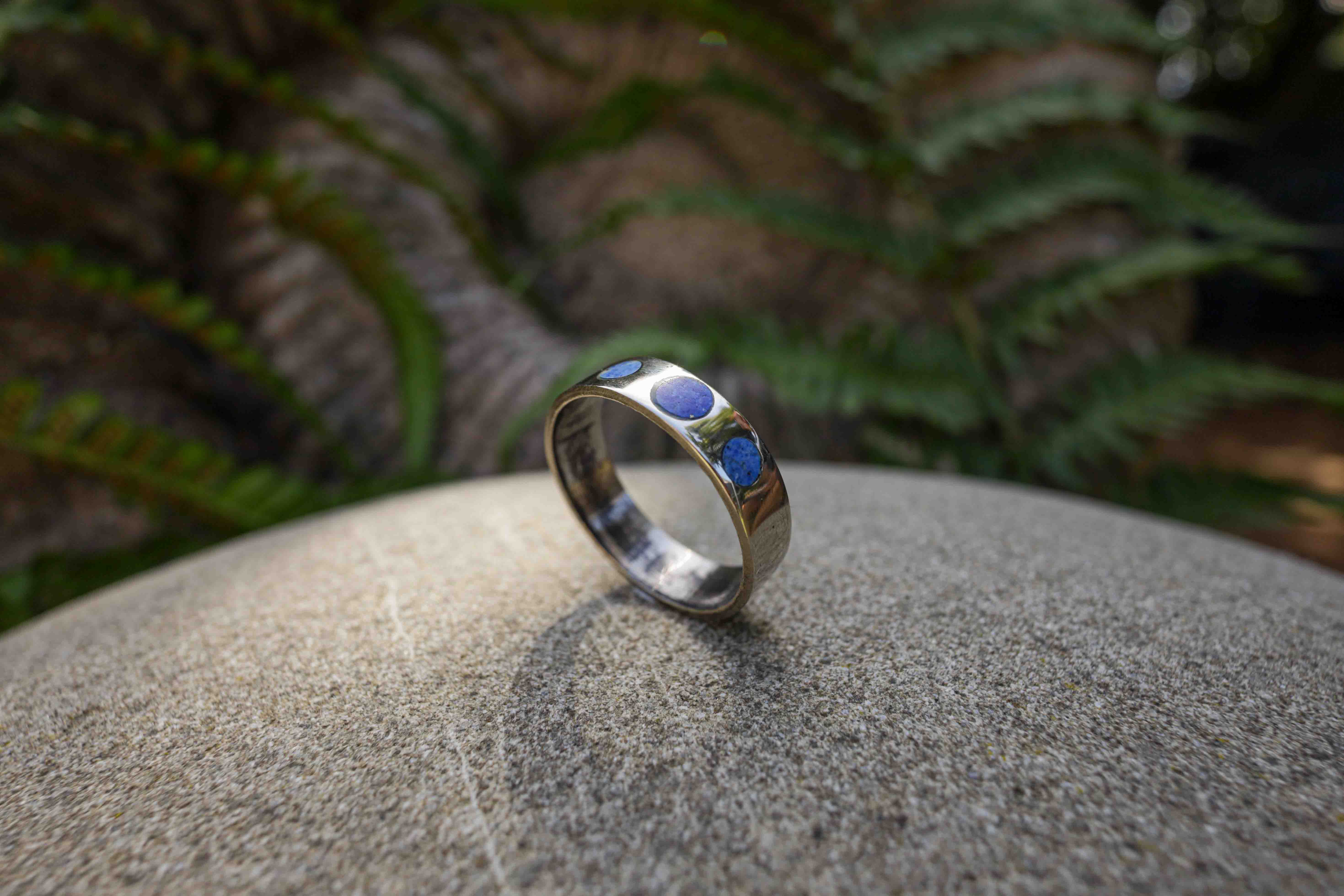 Lapis Lazuli Coin Ring