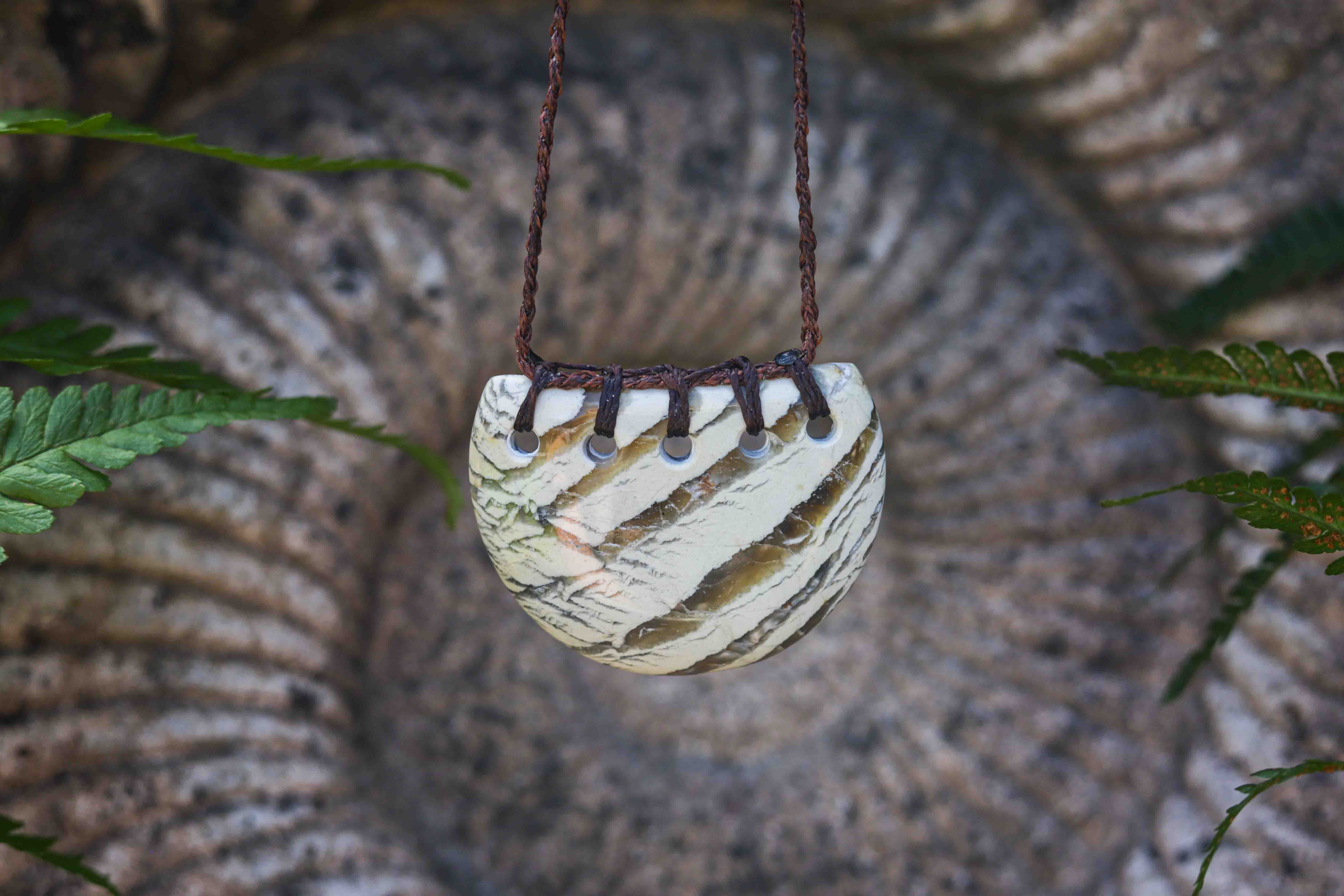 Zebra Stone Pendant