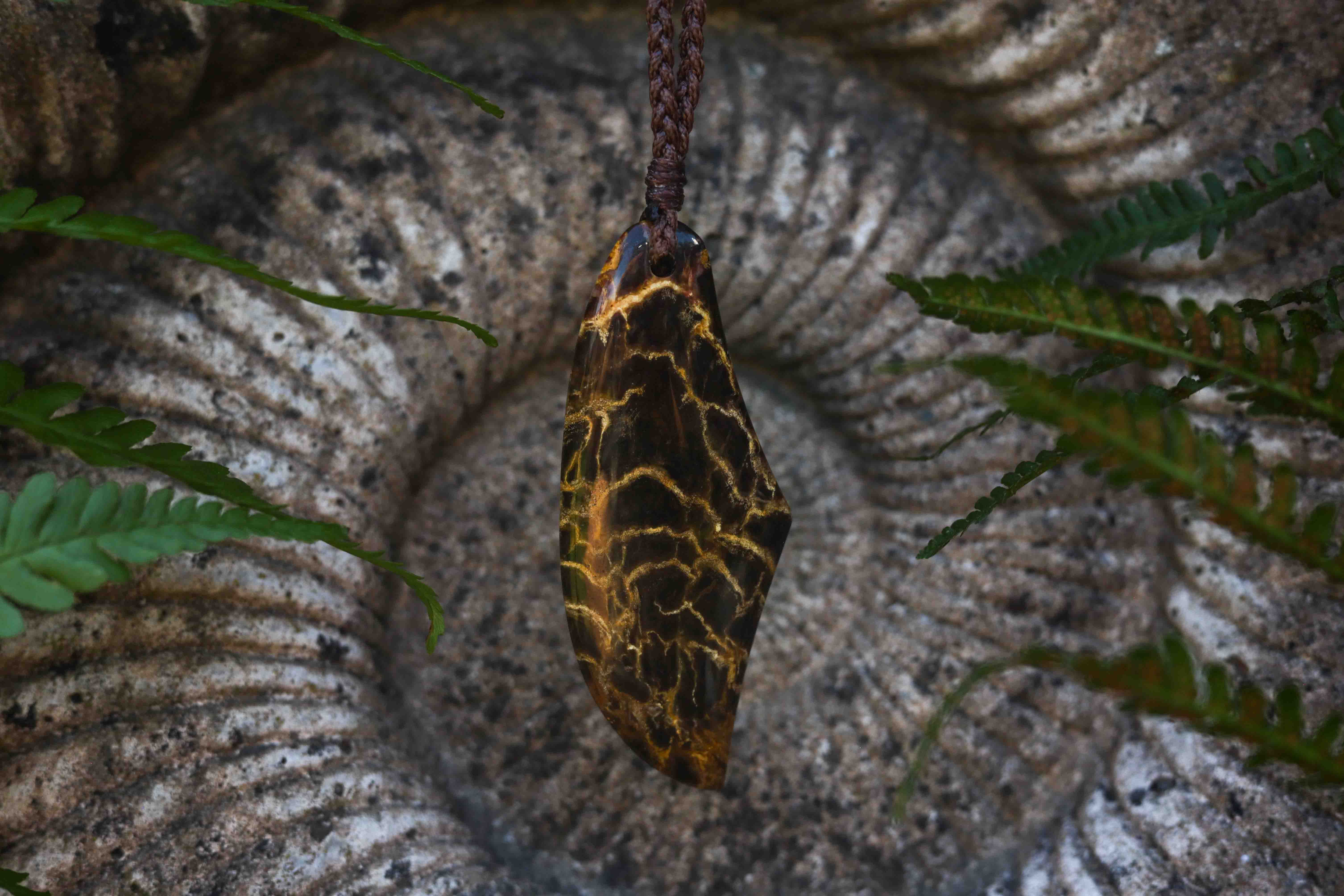 Fossil Palm Pendant