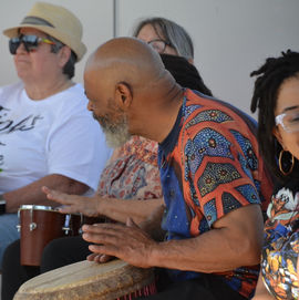 Drumming on the Cedar 1.JPG