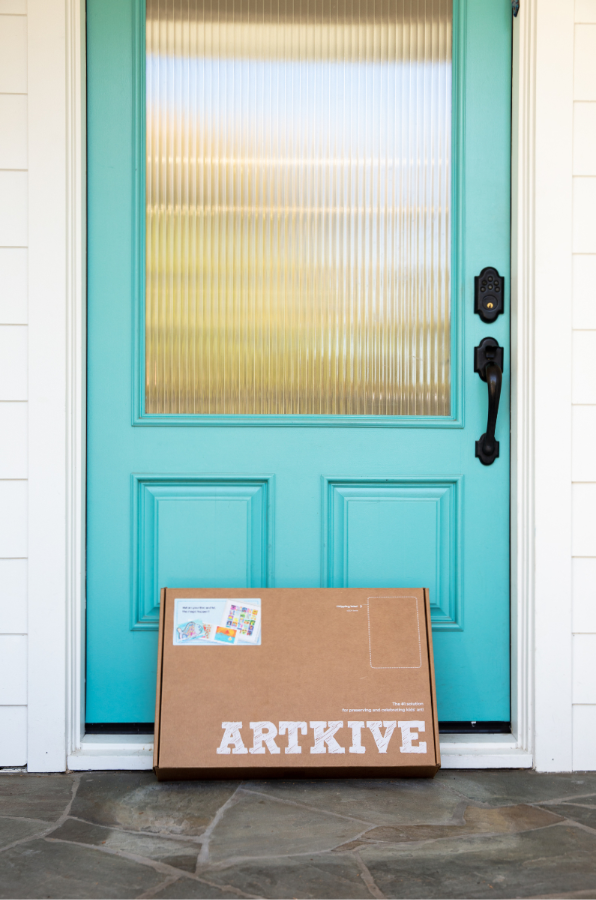The Artkive box has helped over 500,00 families preserve their kids' artwork and family memories.
