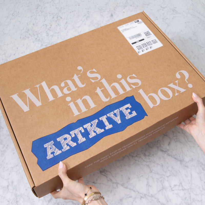 What's in the box? A world of art to remember from each of your kids! | Artkive packing tips 