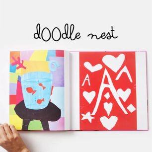 A doodlenest art book example of their art books for kids