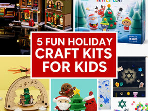 Enjoy these 5 Fun Holiday Craft Kits For Kids recommended by Artkve - the best way to celebrate kids art!