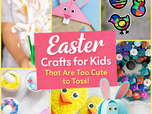 Enjoy these Easter activities for kids that include 7 easter craft ideas
