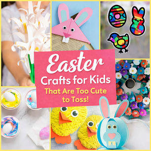 Enjoy these Easter activities for kids that include 7 easter craft ideas