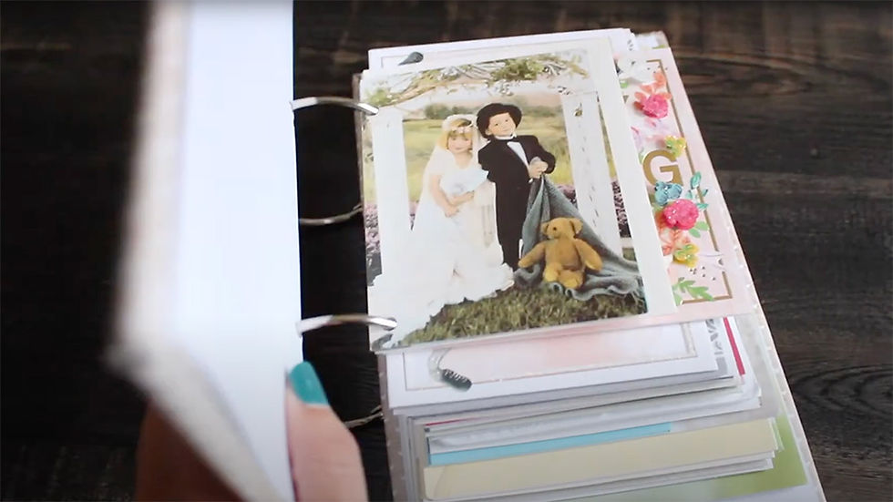 If you love DIY turn your wedding cards into a handmade album. With time and care, you can create something truly unique.