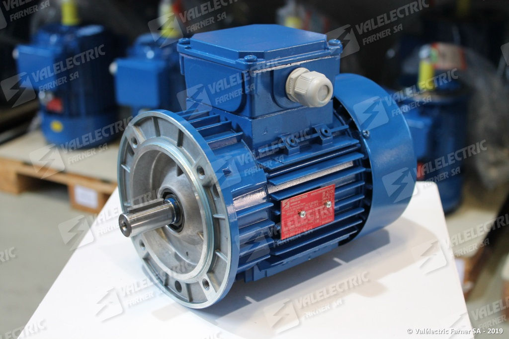 Moteur triphase 0.25kW - 2p - Type 63 - Forme B14-1 - IE2