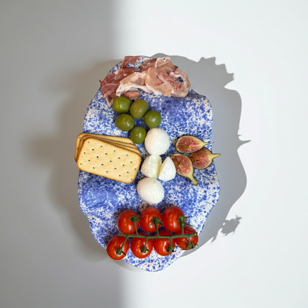 Wavy Handmade Ceramic plate 30 cm