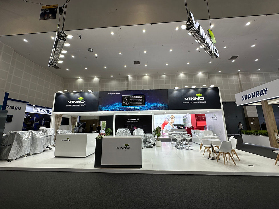 Exhibition stand built by Lashwin UAE