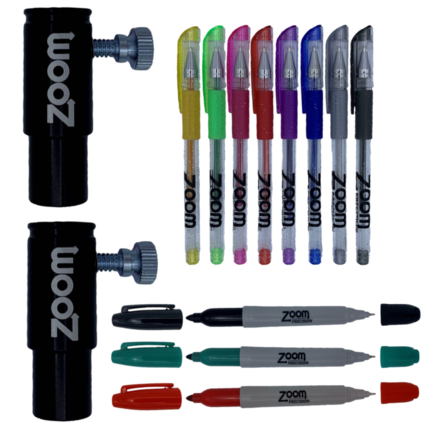 Silhouette Pen and Marker Holder Kit + Glitter Gel Pens and Twin Tip Markers