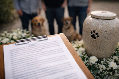 Trauerfeier für Tiere