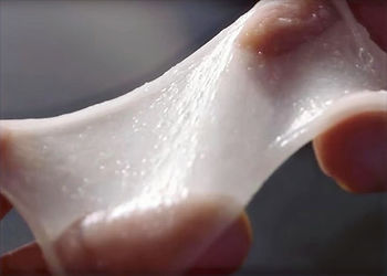 This artificial skin was invented for the treatment of burnt skin and to cover wounds on damaged skin.
