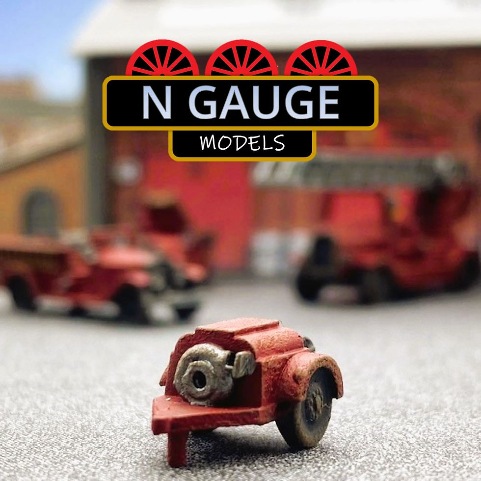 Thumbnail: N Scale Gauge 1:148 1920's Fire Pumper (Engine Truck Ford AA Tender ) 1:160