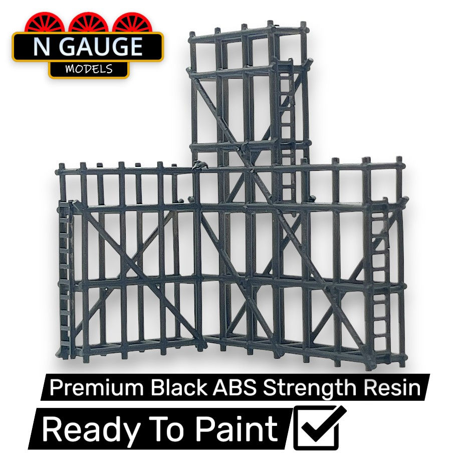 Thumbnail: Scaffold Set  (N Scale Gauge Model) Scaffolding