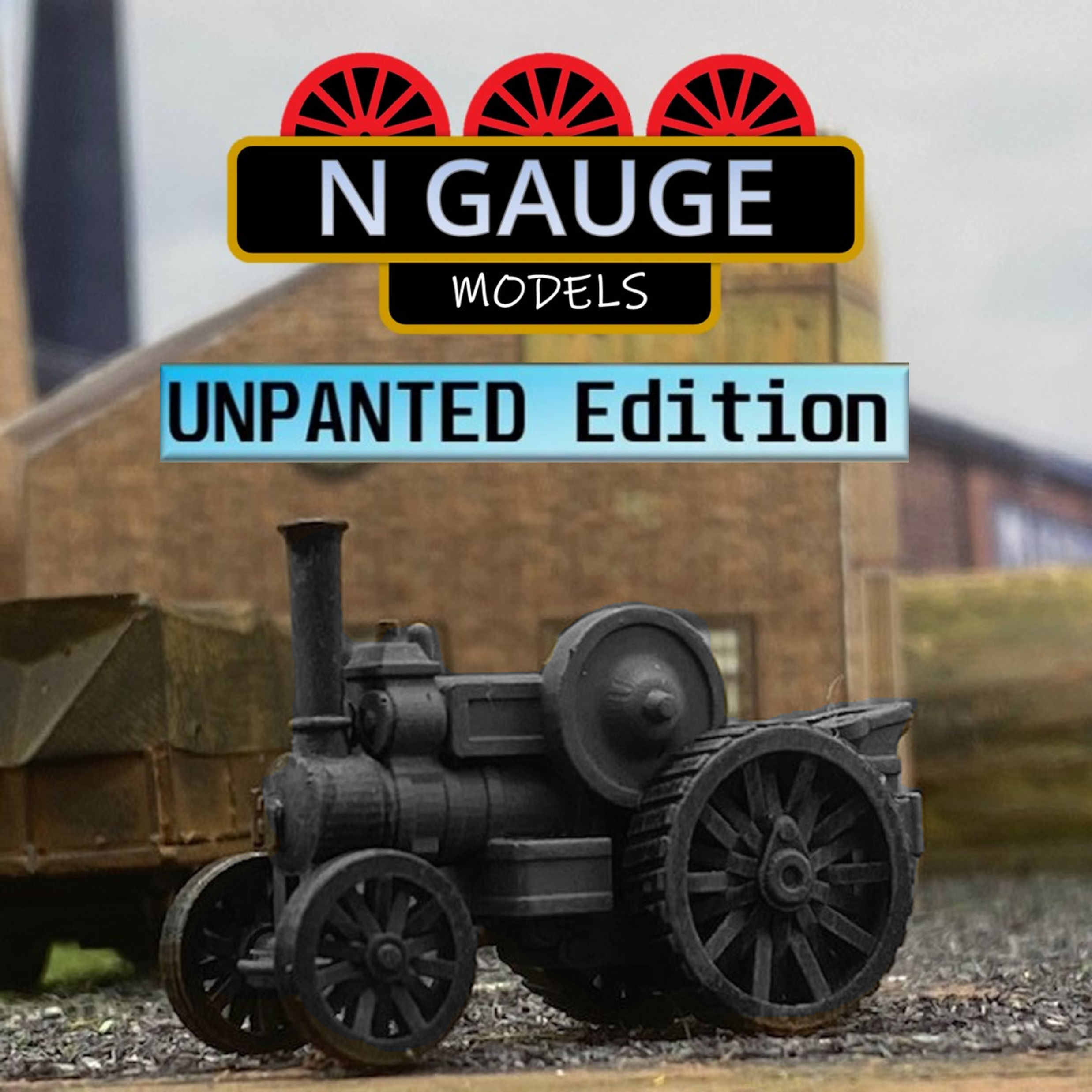 UNPAINTED Steam Traction Engine (N Scale Gauge)