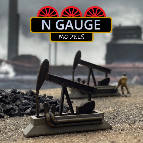 X2 Oil Pump Jack Nodding Donkey N Scale Gauge ngaugemodels