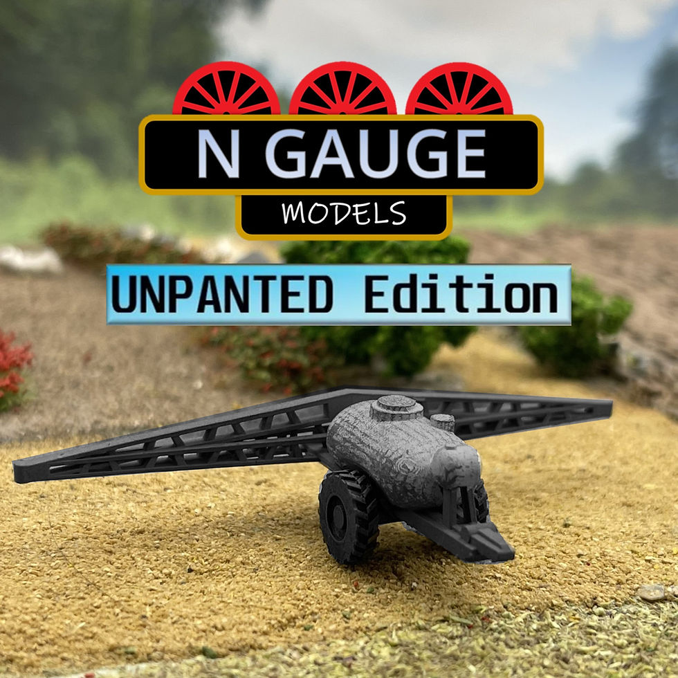 Thumbnail: UNPAINTED Farm Tractor & Crop Sprayer N Scale Gauge)