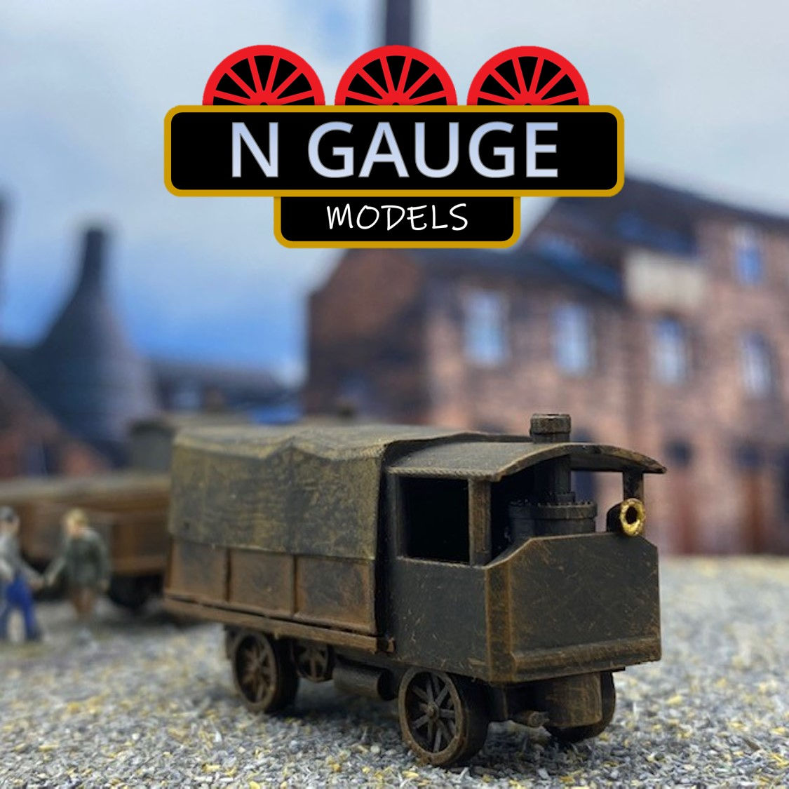 N Scale Gauge Steam Truck 1:148- Haulage Traction Engine Lorry / Wagon 1:160