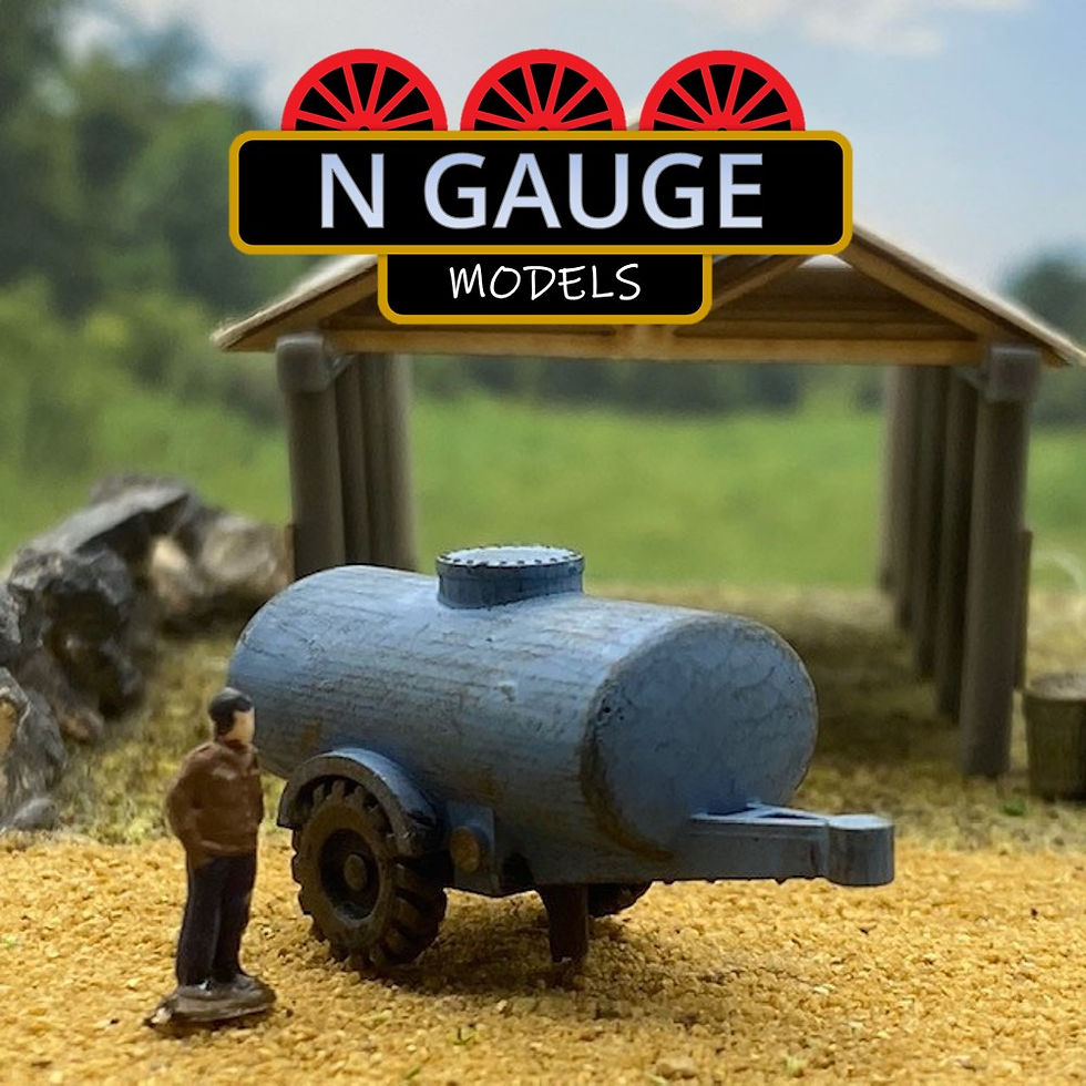 Farm Water Bowser Trailer (N Scale Gauge)