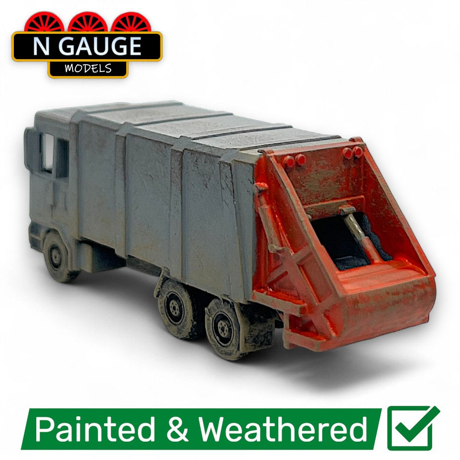Thumbnail: Bin Lorry / Refuse Trash Truck (N Scale Gauge)