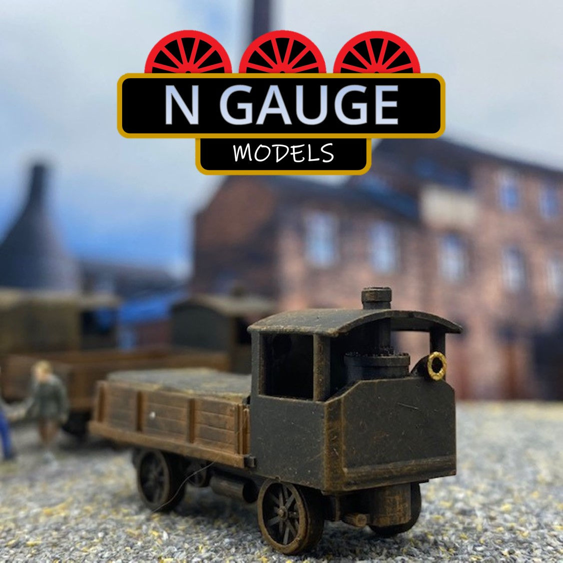 N Scale Gauge Steam Truck 1:148- Haulage Traction Engine Lorry / Wagon 1