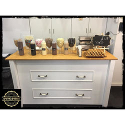 עמדת וופל בלגי מעוצבת