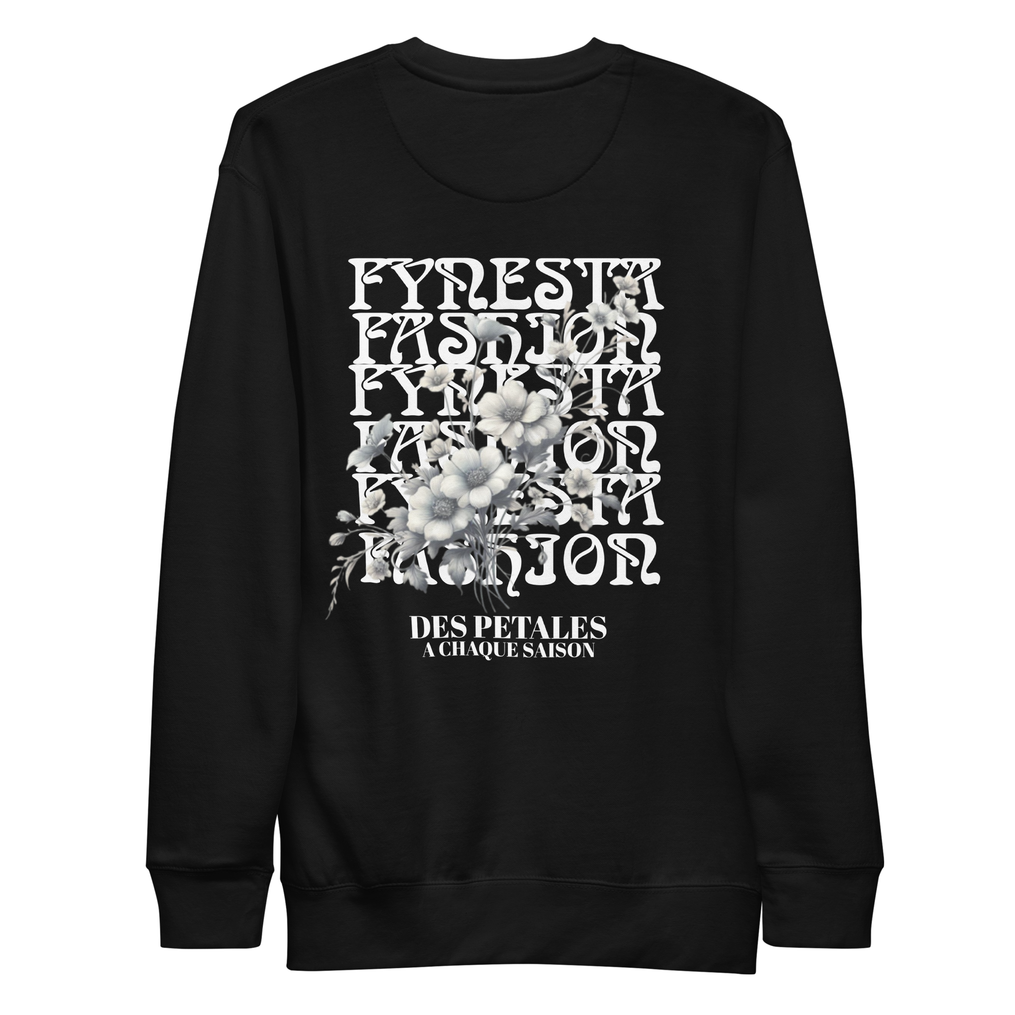 Sweatshirt à col rond flowering