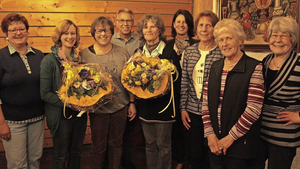 Wurden für ihre Treue zum TV Brennet-Öflingen geehrt (von links): Monika Berger, Katja Eckert, Andrea Frommherz, Horst Häbig, Monika Urich, Katja Bär, Sonja Trefzger, Margaretha Griner und Maria Keser