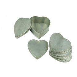 ensemble-de-6-dessous-de-verre-coeur-zinc-avec-support