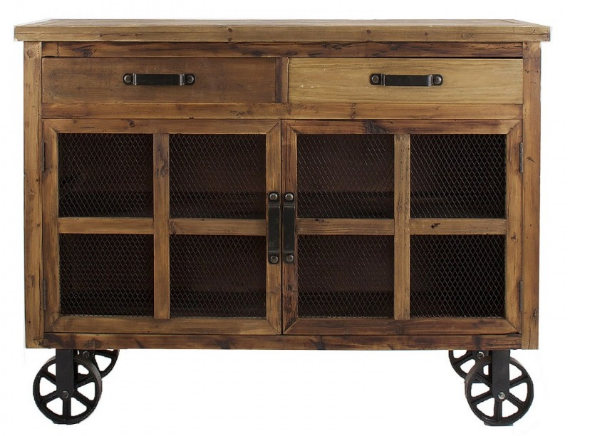 Aparador rodas Ref 21390 140x50x107