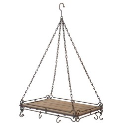 suspension-casserolier-fer-et-bois