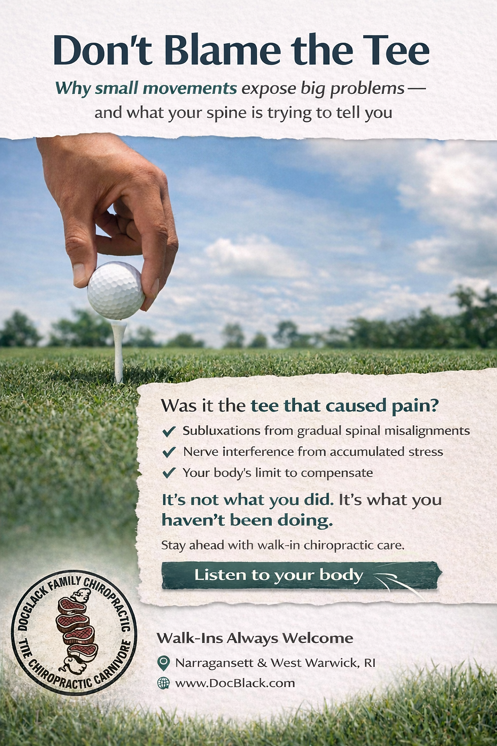 Don’t Blame the Tee